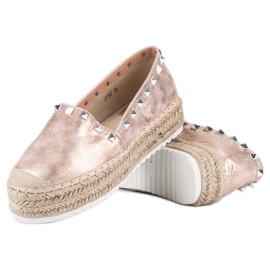 Forever Folie Espadrillas sulla piattaforma rosa 1