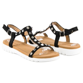 Bestelle Sandali piatti comodi nero 1