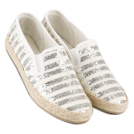 McKey Espadrillas a righe alla moda grigio 2