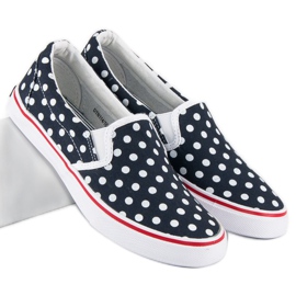 McKey Sneakers slipony a pois blu 1