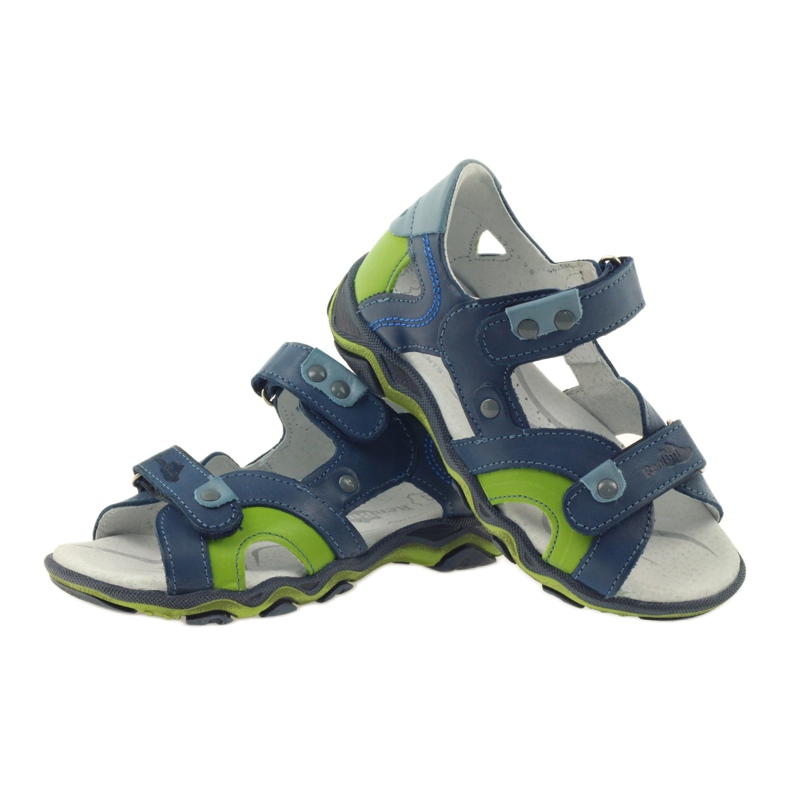 Sandali Su Velcro Ren But 3277 denim blu verde 3