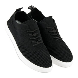 Super Me Sneakers allacciate in tela nero 2