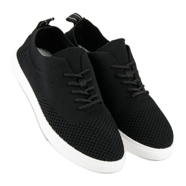 Super Me Sneakers allacciate in tela nero 2