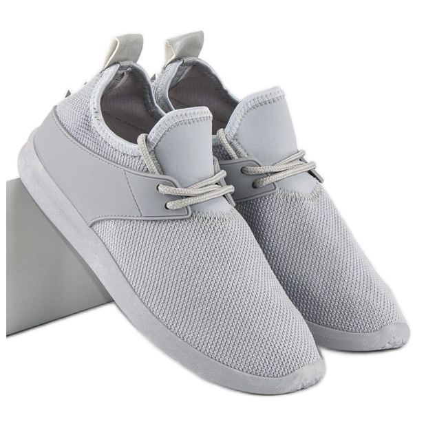 Super Me Sneakers in tessuto grigio 1