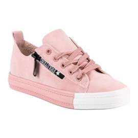 Seastar Sneakers in camoscio rosa 1
