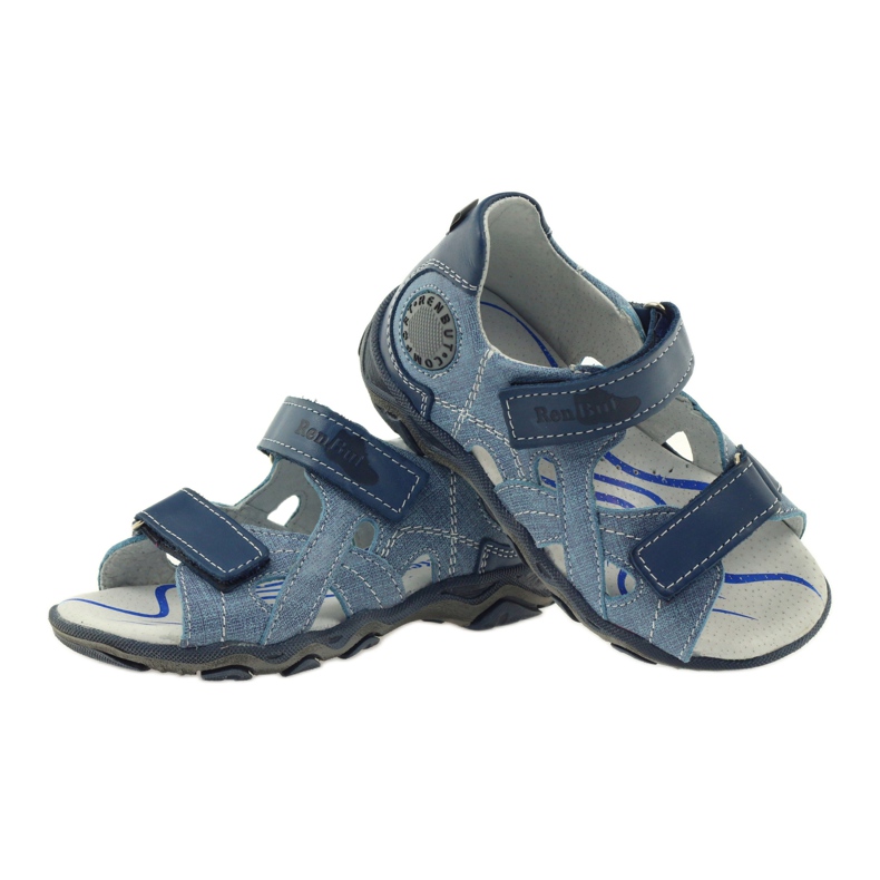 Sandali Su Velcro Ren But 3053 jeans blu 3