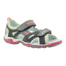 Sandali Su Velcro Bartek 19176 grigio rosa écru 1