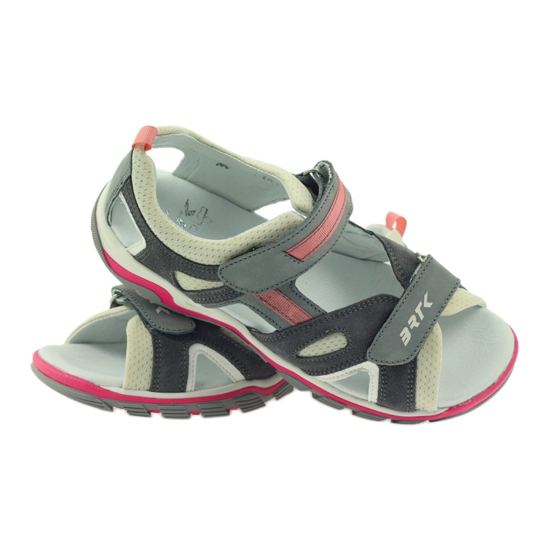 Sandali Su Velcro Bartek 19176 grigio rosa écru 3
