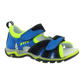 Sandali Su Velcro Bartek 16187 cobalto nero blu verde 1