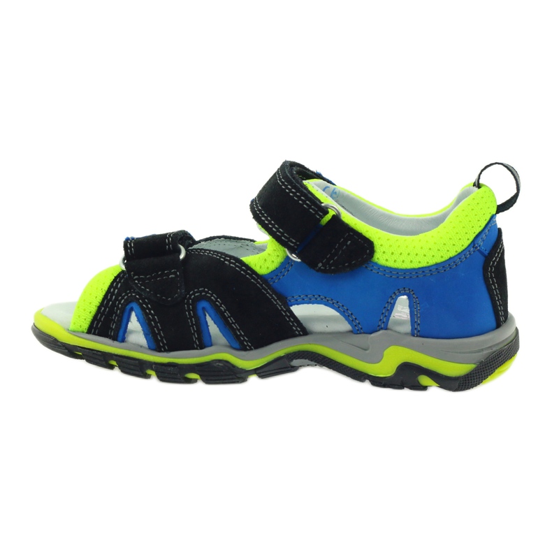 Sandali Su Velcro Bartek 16187 cobalto nero blu verde 2