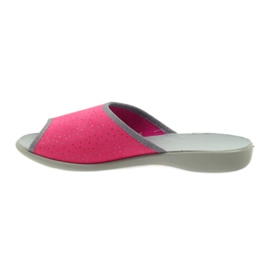 Ciabatte per scarpe da donna Befado 254d088 ciabatte grigio rosa 2