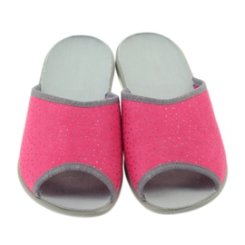 Ciabatte per scarpe da donna Befado 254d088 ciabatte grigio rosa 4