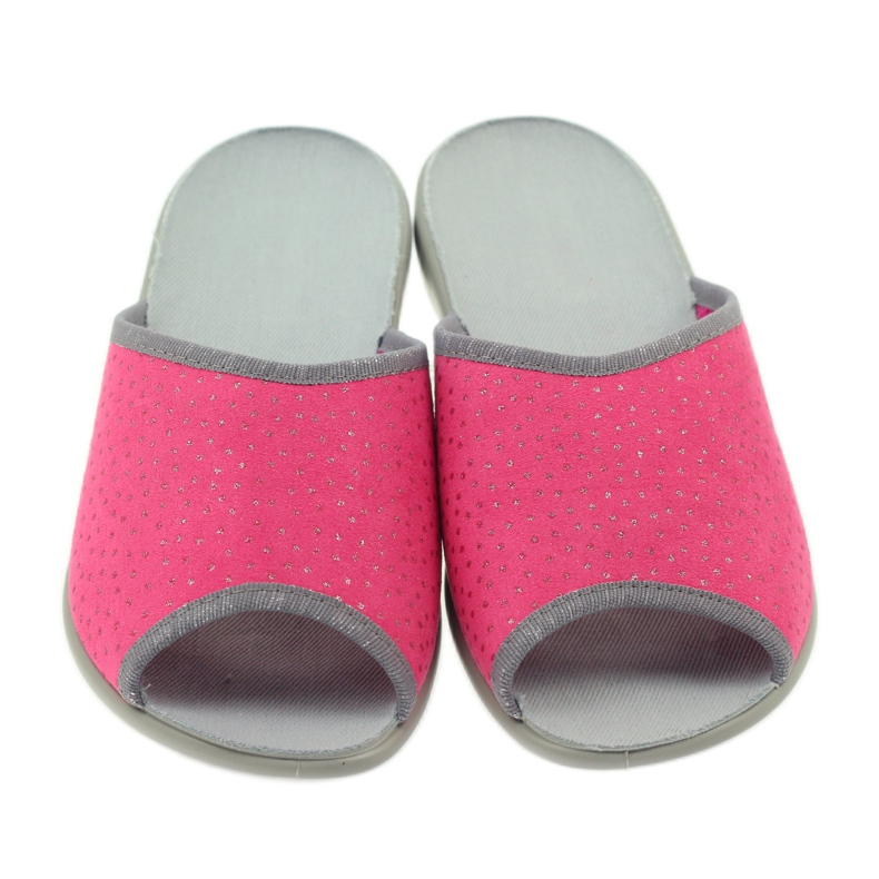 Ciabatte per scarpe da donna Befado 254d088 ciabatte grigio rosa 4