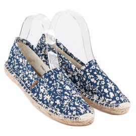 McKey Espadrillas Blu In Fiori 1