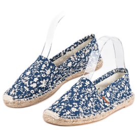 McKey Espadrillas Blu In Fiori 2