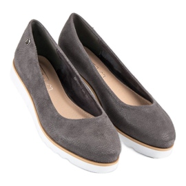 Filippo Ballerine stampa serpente grigio 1