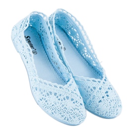 Seastar Ballerine in pizzo blu 1
