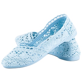 Seastar Ballerine in pizzo blu 2