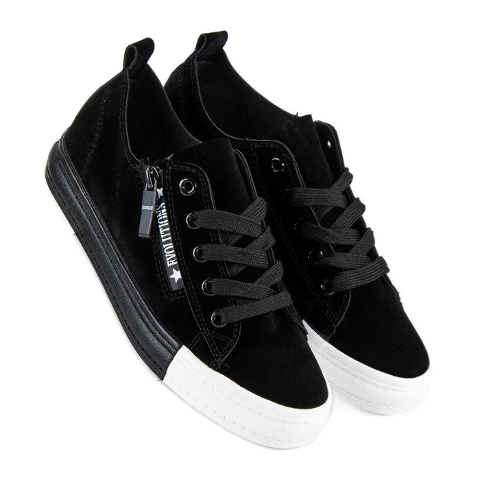 Seastar Sneakers in camoscio nero 1