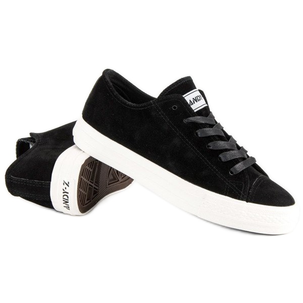 Andy Z Sneakers stringate in camoscio nero 1