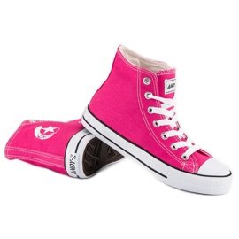 Andy Z Sneakers classiche sopra la caviglia rosa 1