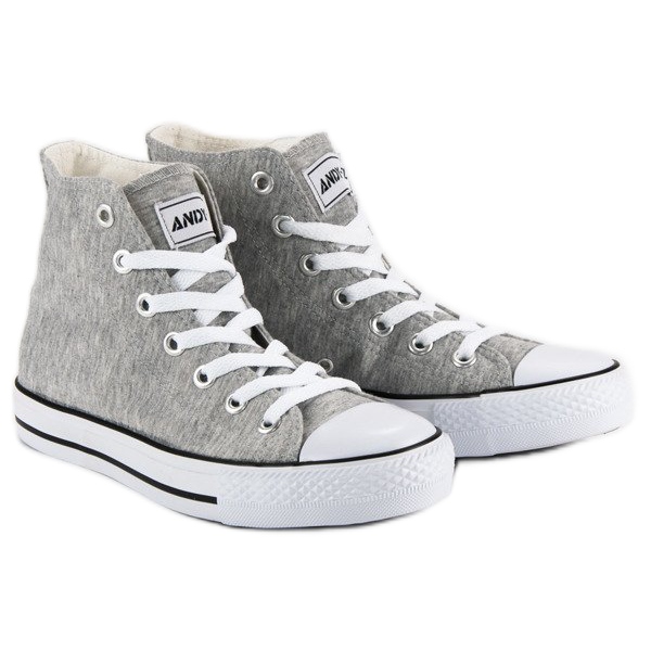 Andy Z Sneakers classiche sopra la caviglia grigio 1