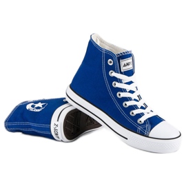 Andy Z Sneakers classiche sopra la caviglia blu 1