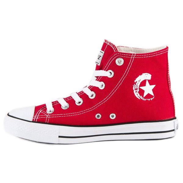 Andy Z Sneakers classiche sopra la caviglia rosso 1