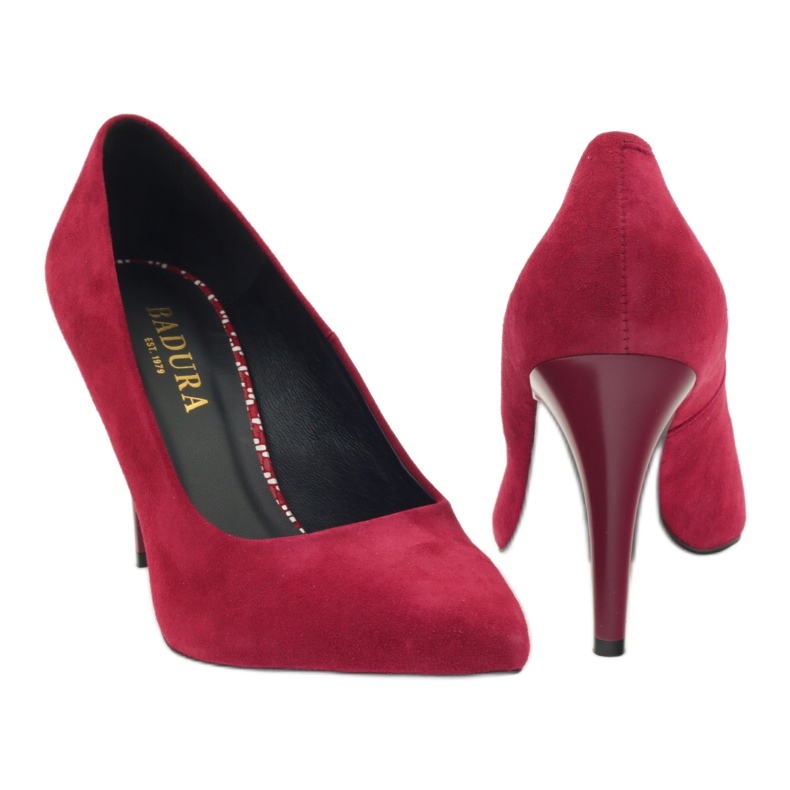 Décolleté Badura 2593 rosso ciliegia 3