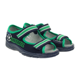Sandali da bambino Befado 969x078 blu navy verde 4