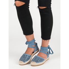 Sweet Shoes Espadrillas annodate blu 1