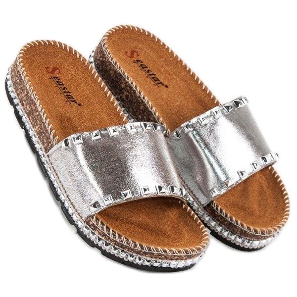 Seastar Ciabatte da donna alla moda grigio 1