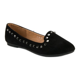 Ch. Creation Ballerine nere con borchie nero 1