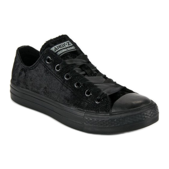 Andy Z Sneakers in velluto nero 1