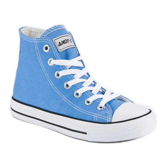 Andy Z Sneakers classiche sopra la caviglia blu 1