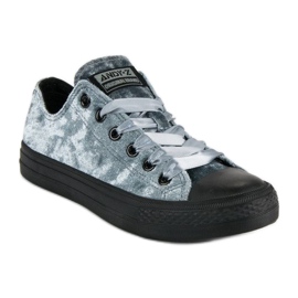 Andy Z Sneakers in velluto grigio 1