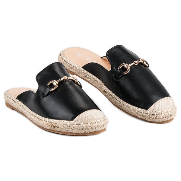 Infradito espadrillas nere nero 1