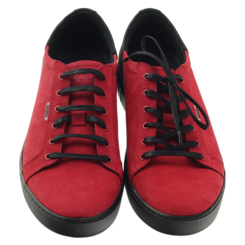Badura 3356 scarpe sportive rosse nero rosso 4