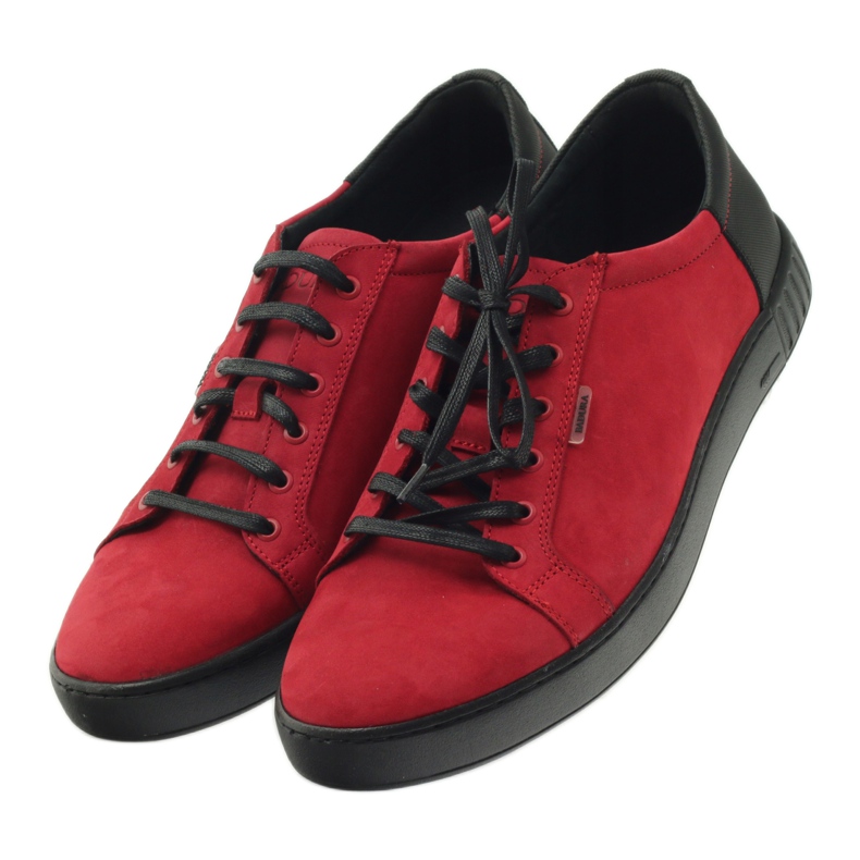Badura 3356 scarpe sportive rosse nero rosso 5