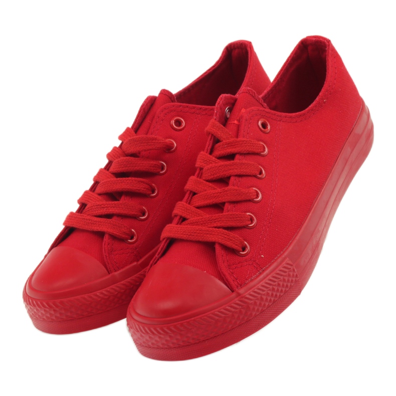 DK Scarpe da ginnastica rosse legate rosso 5
