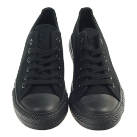 DK Scarpe da ginnastica nere legate nero 4