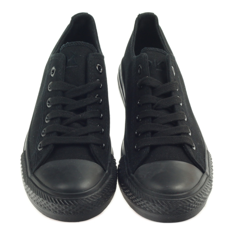 DK Scarpe da ginnastica nere legate nero 4