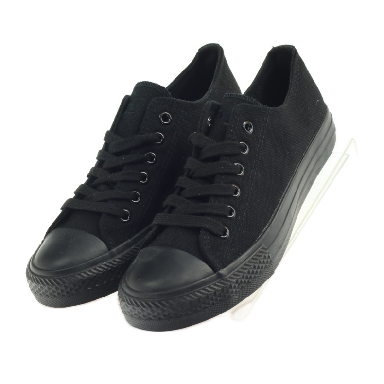 DK Scarpe da ginnastica nere legate nero 5