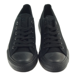 DK Scarpe da ginnastica nere legate nero 4