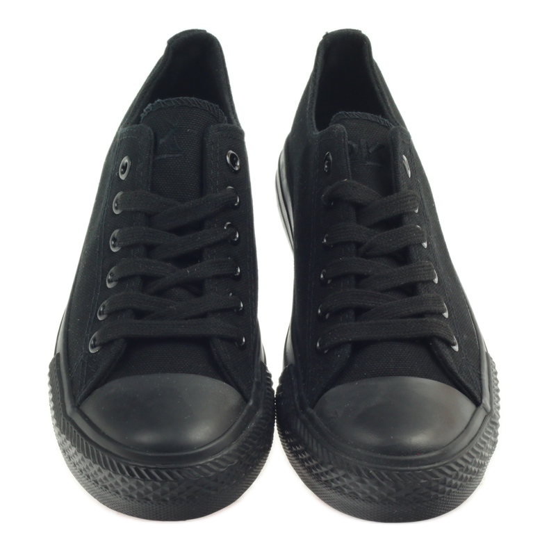 DK Scarpe da ginnastica nere legate nero 4