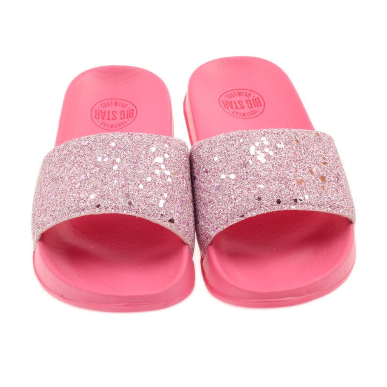 Ciabatte profilate Big Star glitter rosa 4