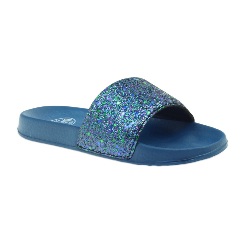 Ciabatte profilate Big Star glitter blu navy 1