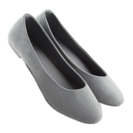 Ballerine da donna morbide grigie JX51 grigio 1