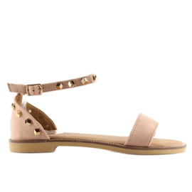 Sandali con borchie rosa 117-11 rosa 1