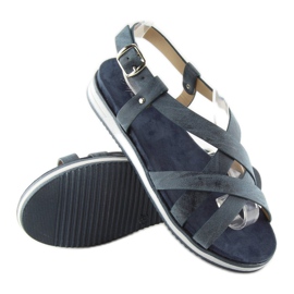 Sandali da donna molto comodi blu navy 1499 Navy 1